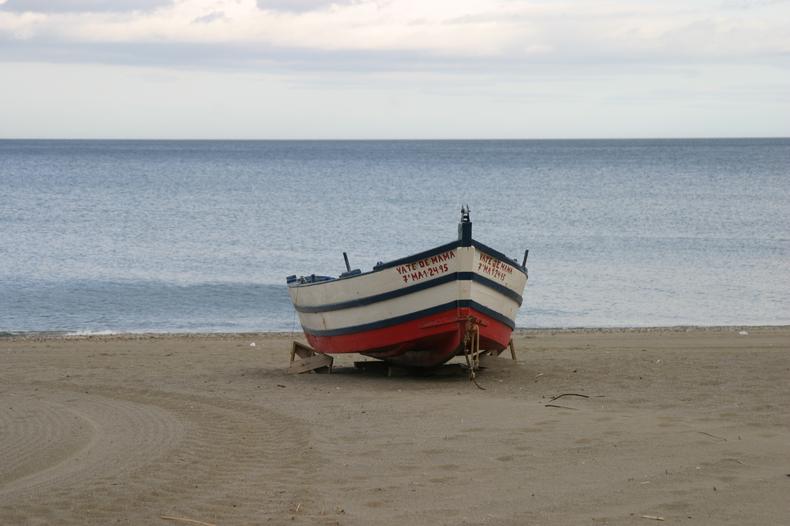 Sabinillas Beach Fishing Boat